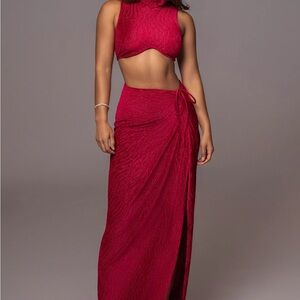 Jlux label velvet skirt set